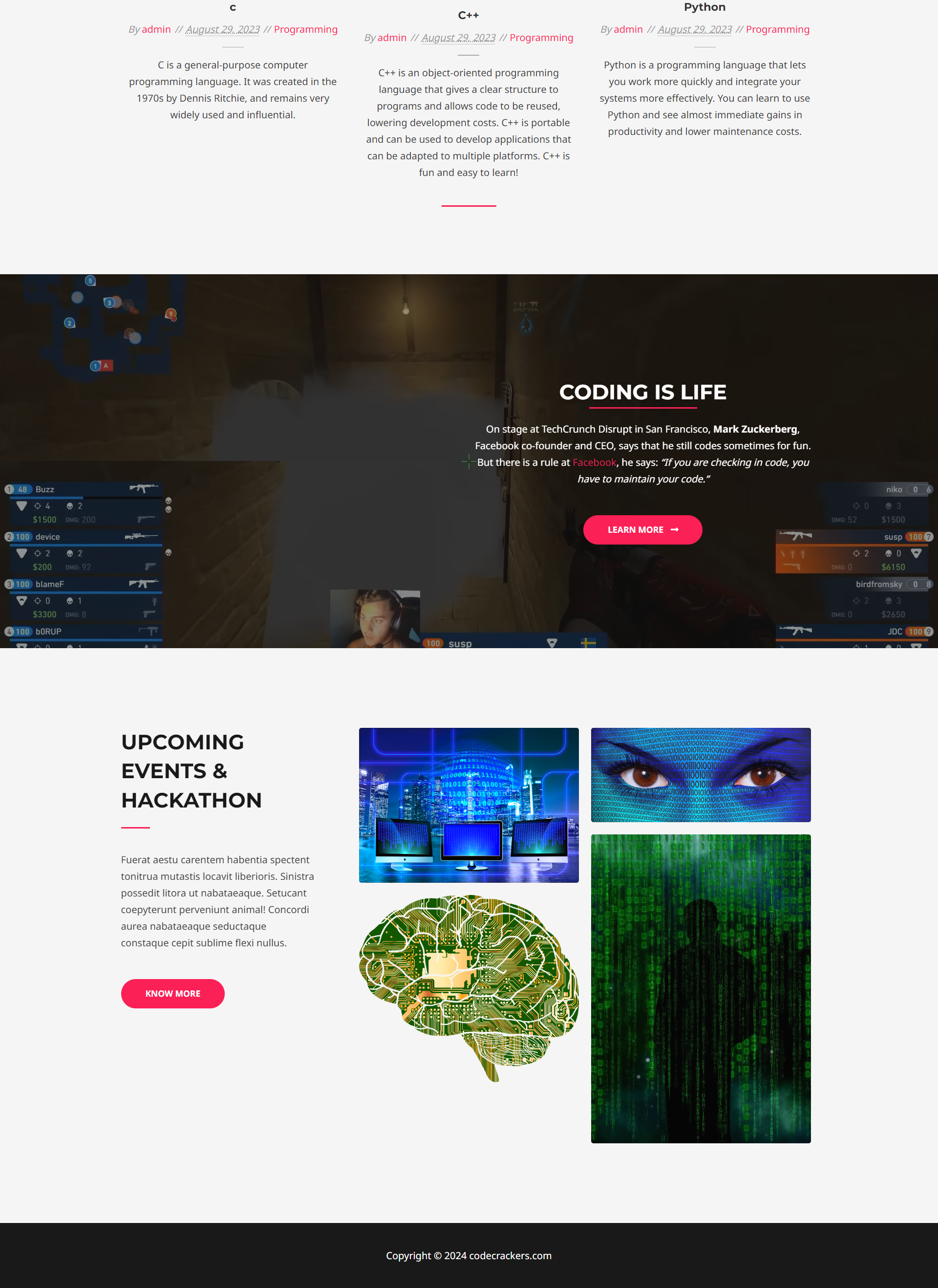 coding website